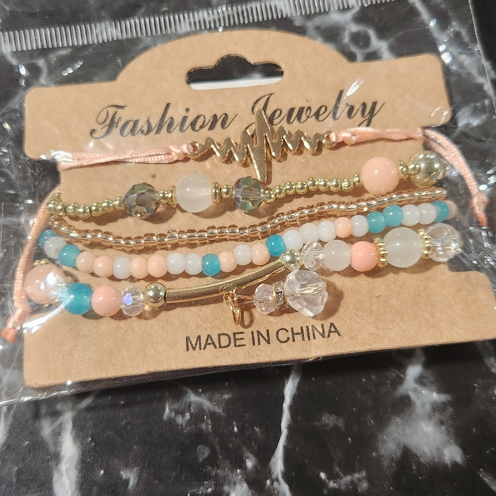 Stackable Stretch Bracelets Multicolored - Picture 6 of 9